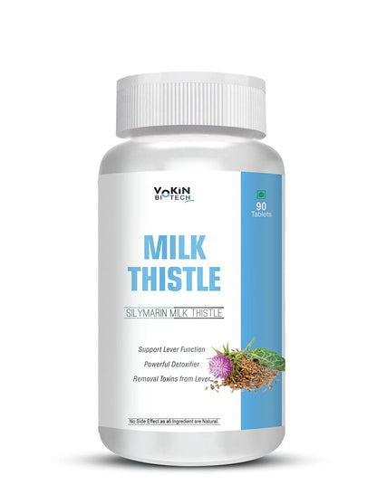 Vokin Biotech Milk Thistle Supplement for Liver Support & Liver Detoxifier 90 Tablets