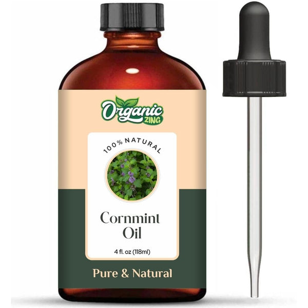 Organic Zing Cornmint (Mentha arvensis) Oil | Pure & Natural Essential Oil for Massage, Aroma & Diffusers