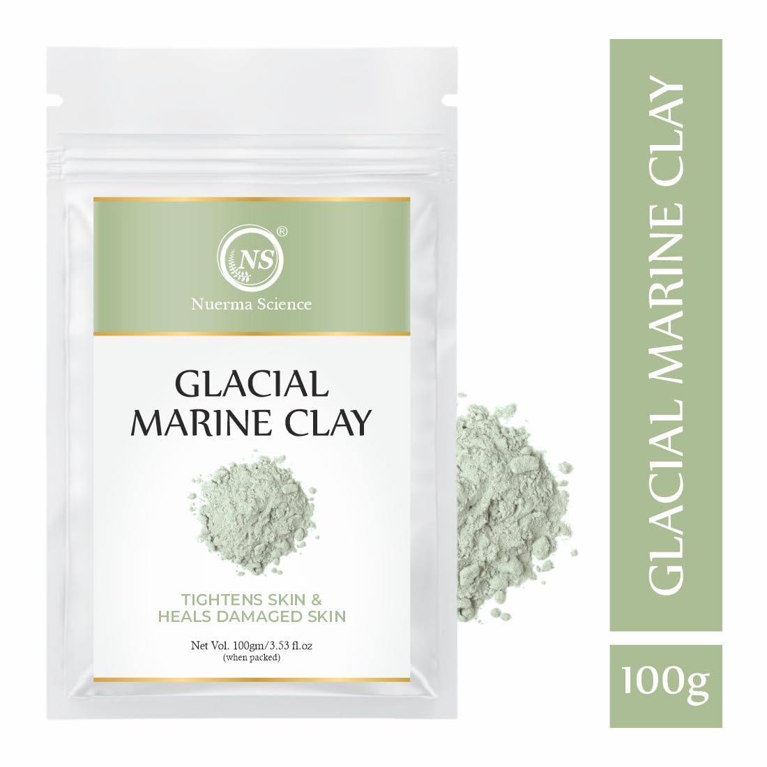 Nuerma Science Glacial Marine Clay | Tightens Skin & Heals Damaged Skin - Distacart