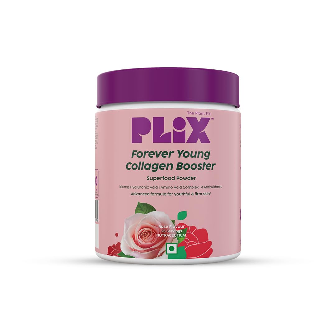 PLIX The Plant Fix Wholefood Collagen Builder Powder for Skin - Rose - Distacart