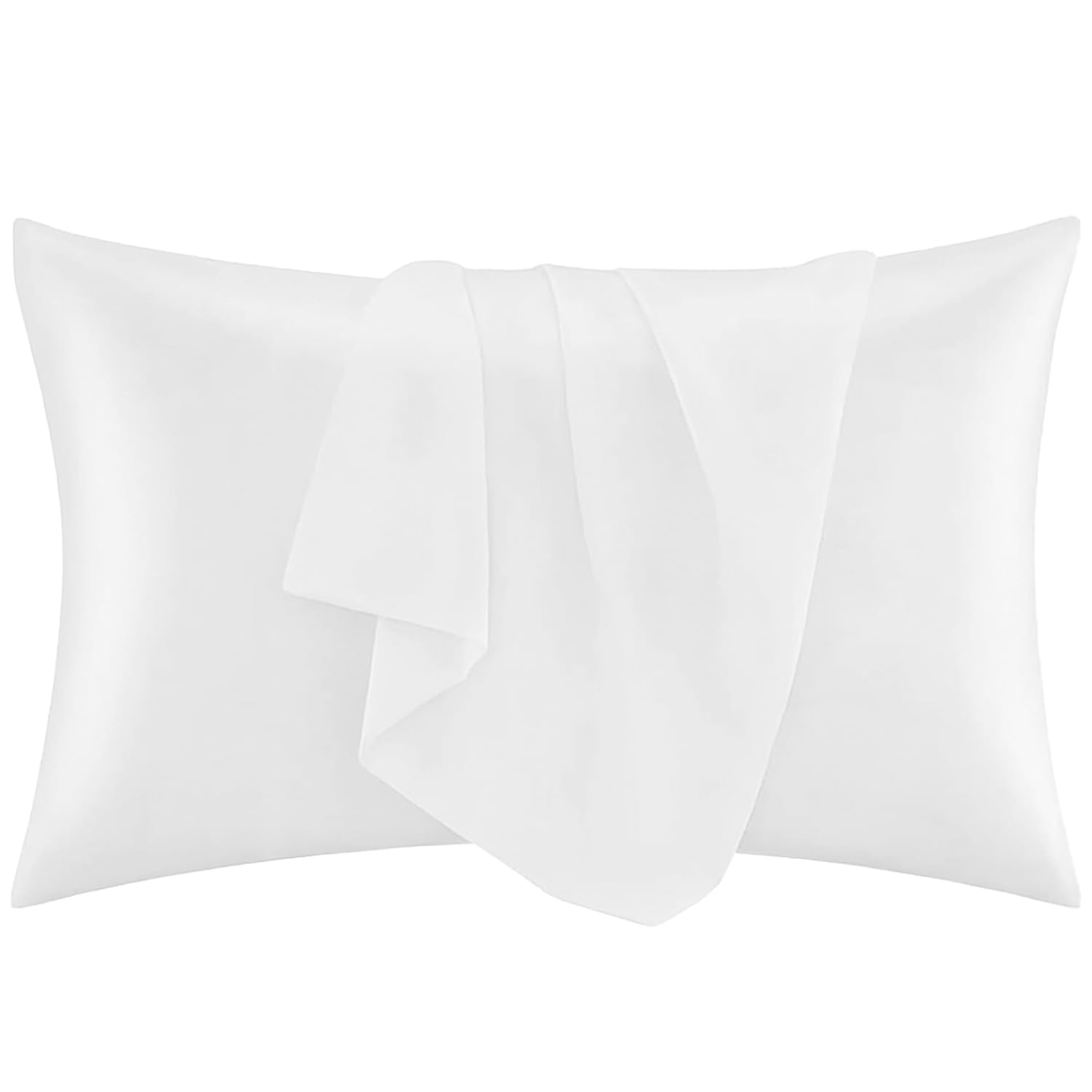 Ambra Linens Ultra Soft Pillow Protectors 400TC Set of 2 Breathable Pillow Covers-White - Dista