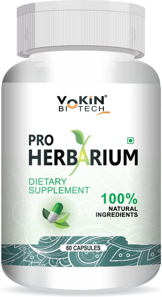 Vokin Biotech Pro Herbarium Protects Liver, Heart, Lungs, Stomach & Skin from Parasites (60 Capsules)