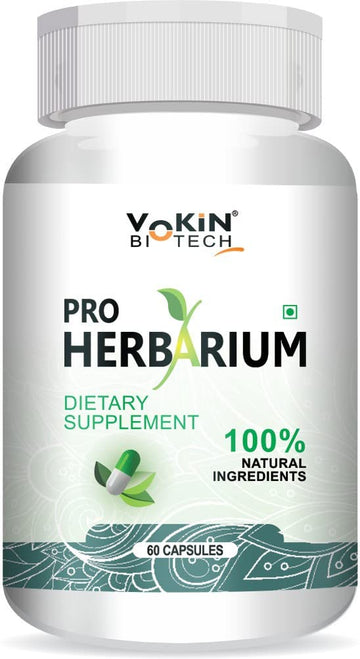 Vokin Biotech Pro Herbarium Protects Liver, Heart, Lungs, Stomach & Skin from Parasites (60 Capsules)