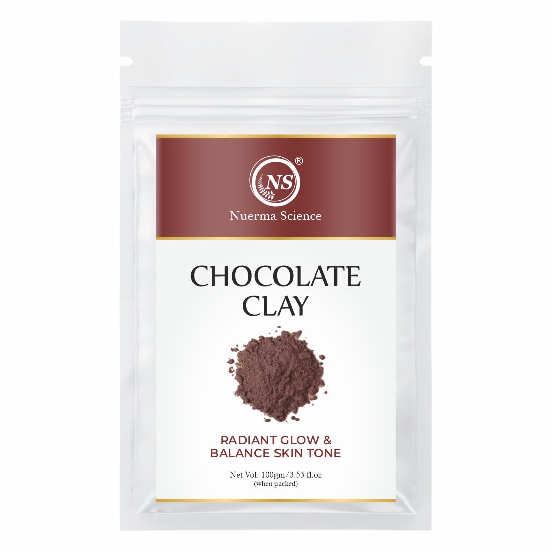 Nuerma Science Chocolate Clay | Radiant Glow & Balance Skin Tone - Distacart