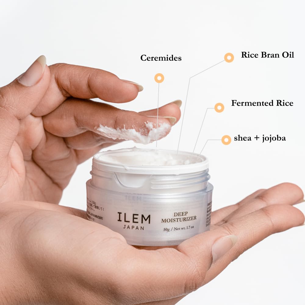 LEM JAPAN Deep Moisturizer Refill Pod 50g | Shea Butter + Ceramides | Refill Pack | Made in Japan