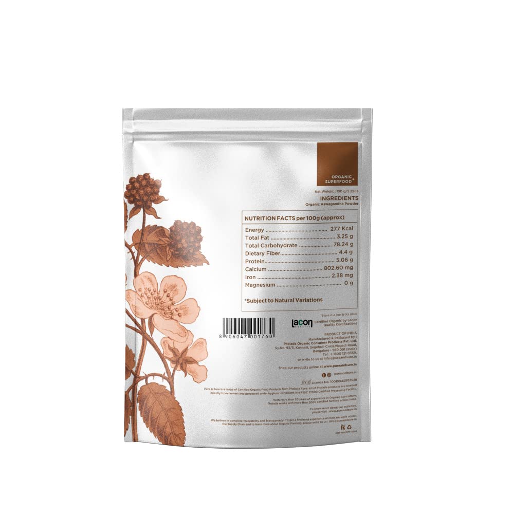 Pure & Sure Organic Superfood+ Aswanganda Powder - Distacart