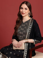 Thumbnail for Anouk Ethnic Motifs Printed Kurta with Trousers & Dupatta