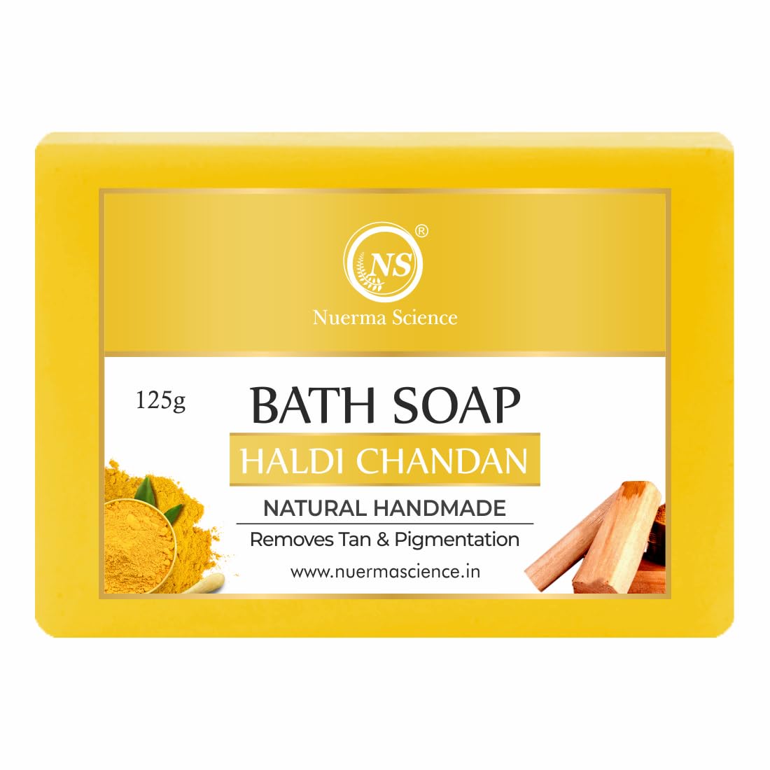 Nuerma Science Haldi Chandan Bath Soap | Removes Tan & Pigmentation - Distacart