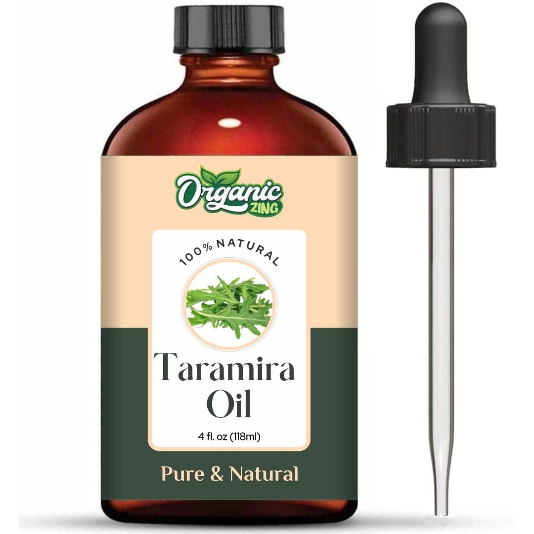 Organic Zing Taramira (Eruca vesicaria SSP. Sativa) Oil |Pure & Natural Steam Distilled Essential Oil Massage, Skincare & Haircare - Distacart