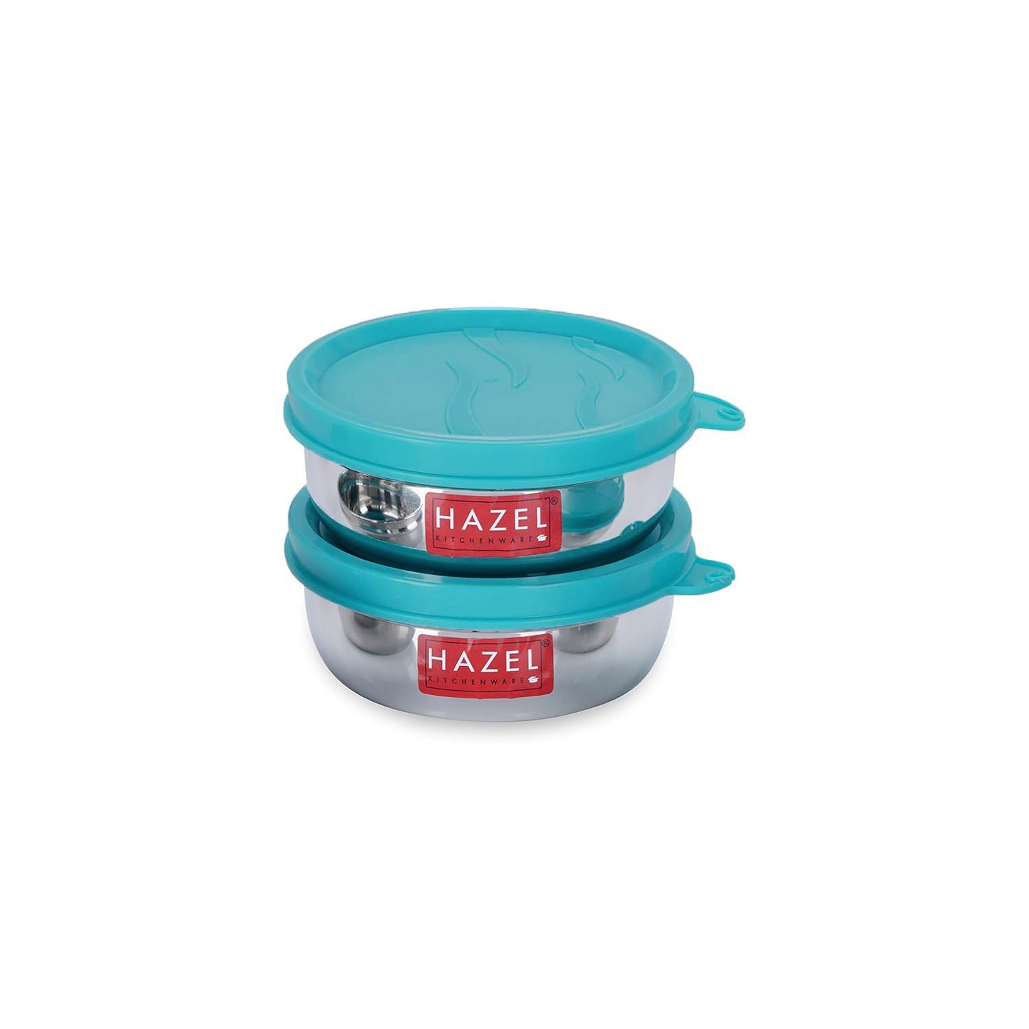 HAZEL Stainless Steel Airtight Containers for Kitchen Storage | Set of 2-150ML Each - Dista
