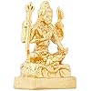 Thumbnail for Estele Gold-Polished Adiyogi Shiva idol for Pooja/Car decor - Distacart