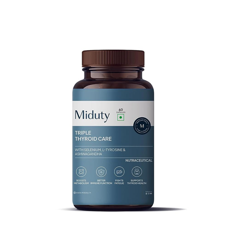 Miduty by Palak Notes Triple Thyroid Care Capsules - Distacart