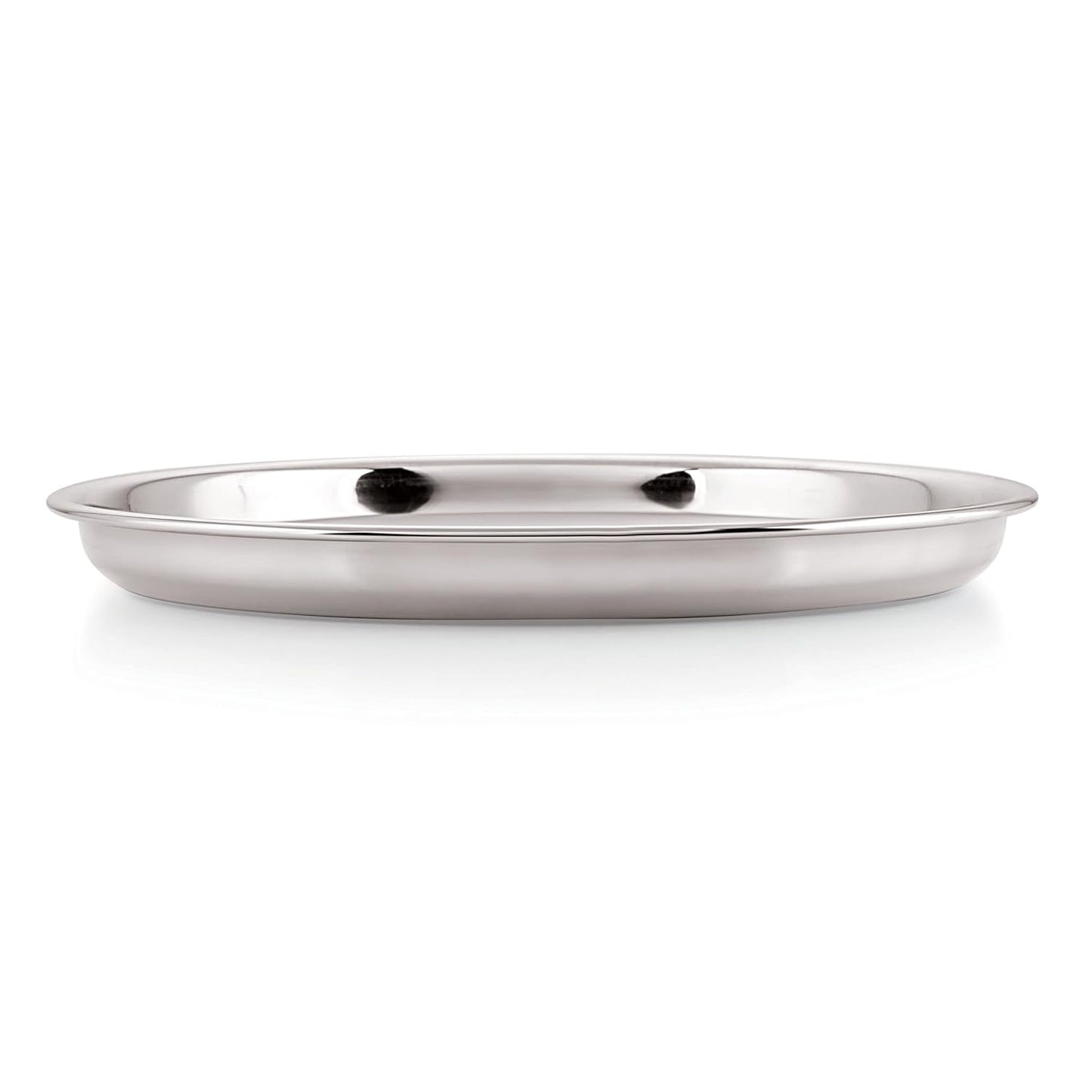 HAZEL Stainless Steel Plate Set for Dinner Launch, Set of 2, 28.5 cm, Medium - Dista