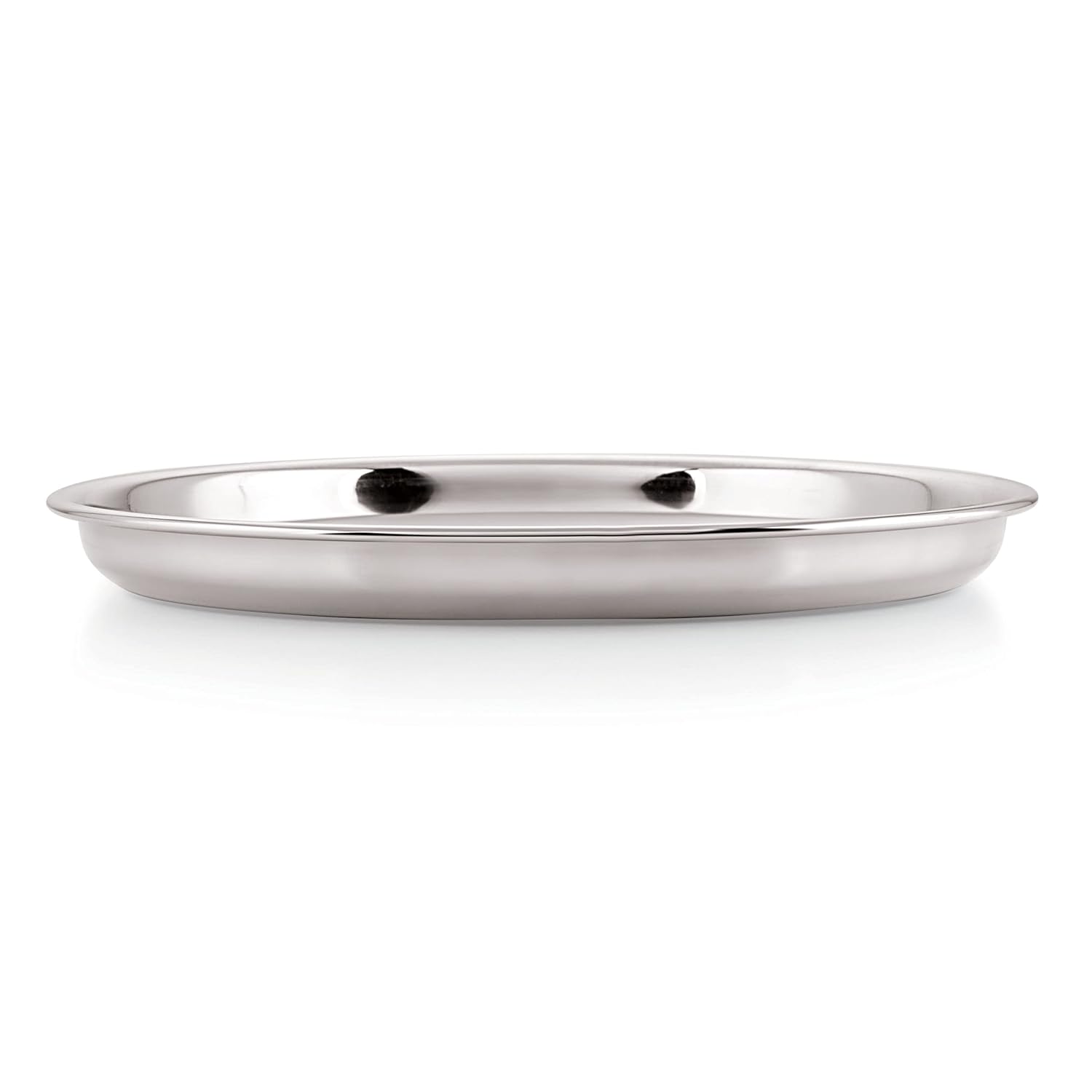 HAZEL Stainless Steel Plate Set for Dinner Launch, Set of 2, 28.5 cm, Medium - Dista