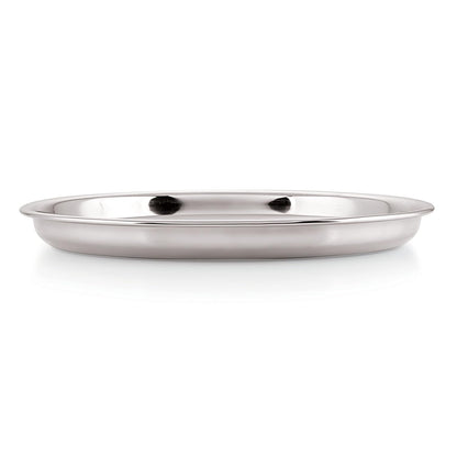 HAZEL Stainless Steel Plate Set for Dinner Launch, Set of 2, 28.5 cm, Medium - Dista