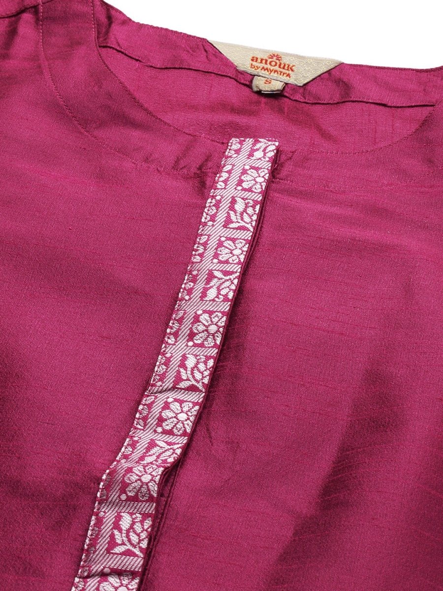 Anouk Women Ethnic Floral Regular Kurti With Trousers - Distacart