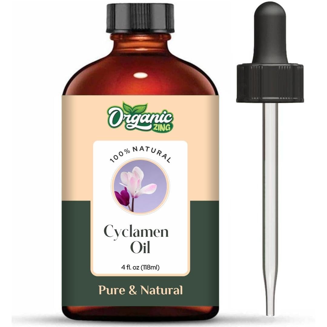 Organic Zing Cyclamen (Cyclamen persicum) Oil | Pure & Natural Essential Oil for Skincare, Aroma and Diffusers - Distacart