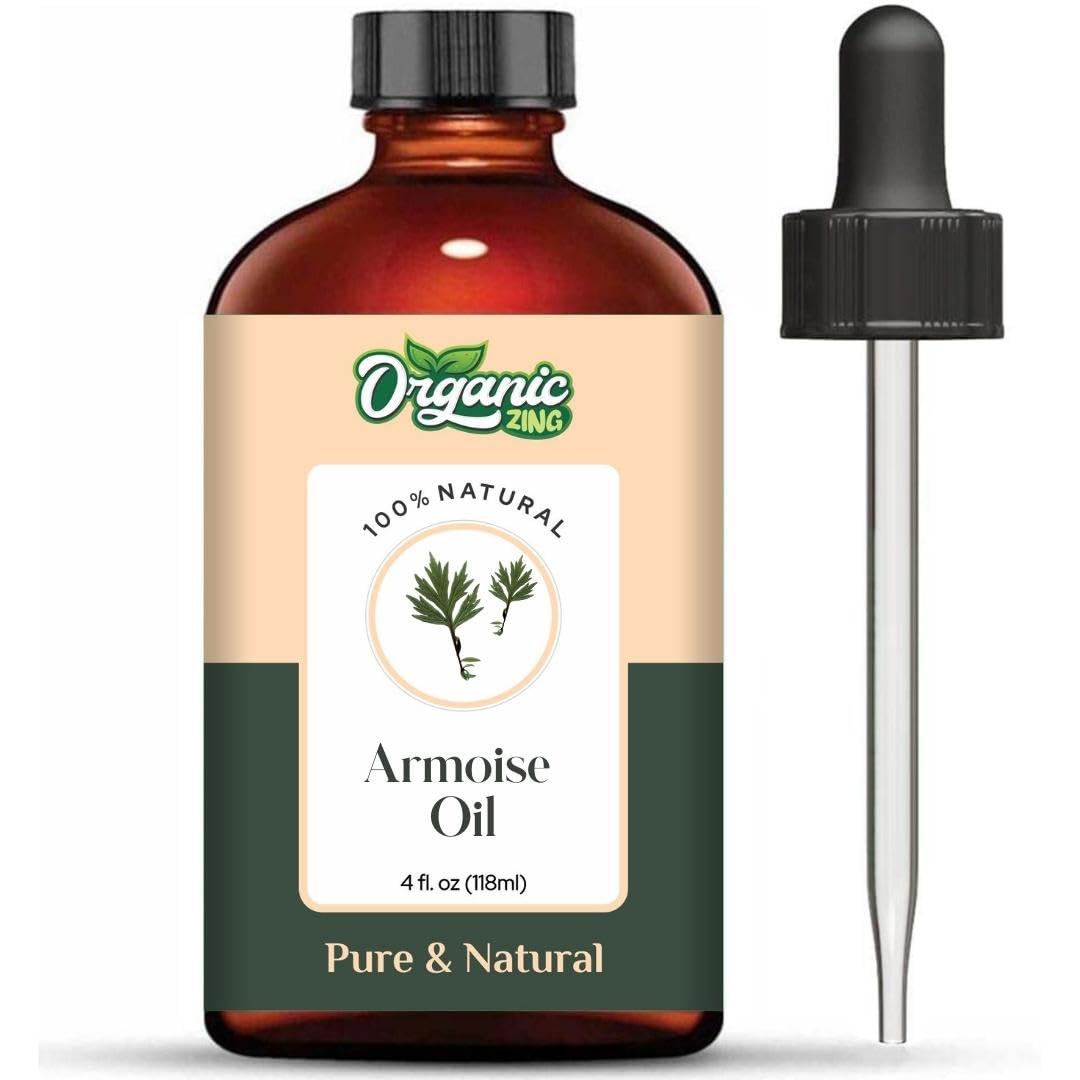 Organic Zing Armoise (Artemisia vulgaris) Oil | Pure & Natural Essential Oil for Massage, Aroma & Diffuser - Distacart