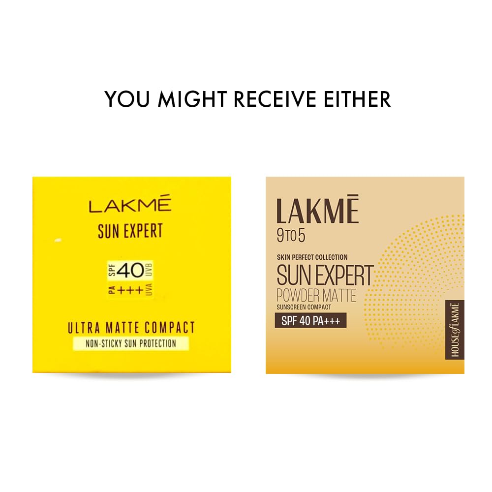Lakme Sun Expert Ultra Matte Compact, SPF 40 (PA+++) - Distacart