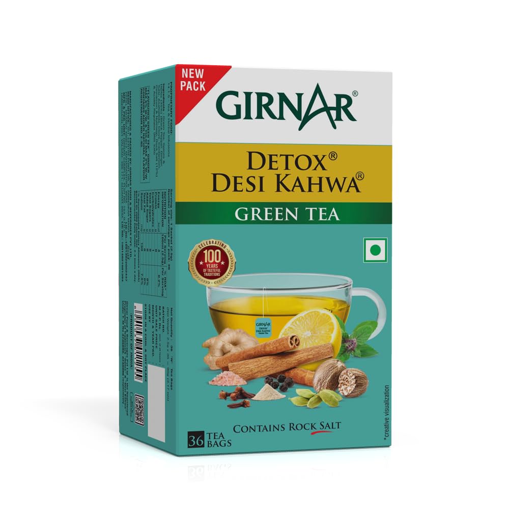 Girnar Detox Green Tea - Desi Kahwa - Distacart