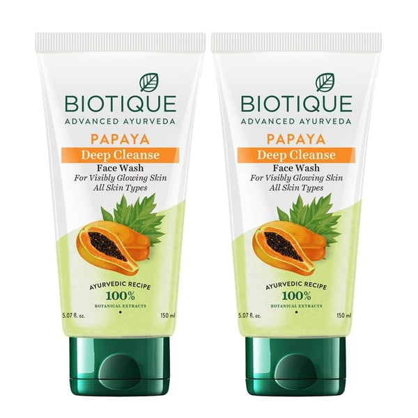 Biotique Bio Papaya Visibly Flawless Skin Face Wash - Distacart