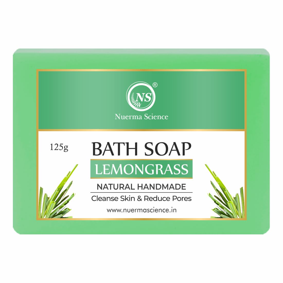 Nuerma Science Lemongrass Bath Soap | Cleanse Skin & Reduce Pores - Distacart