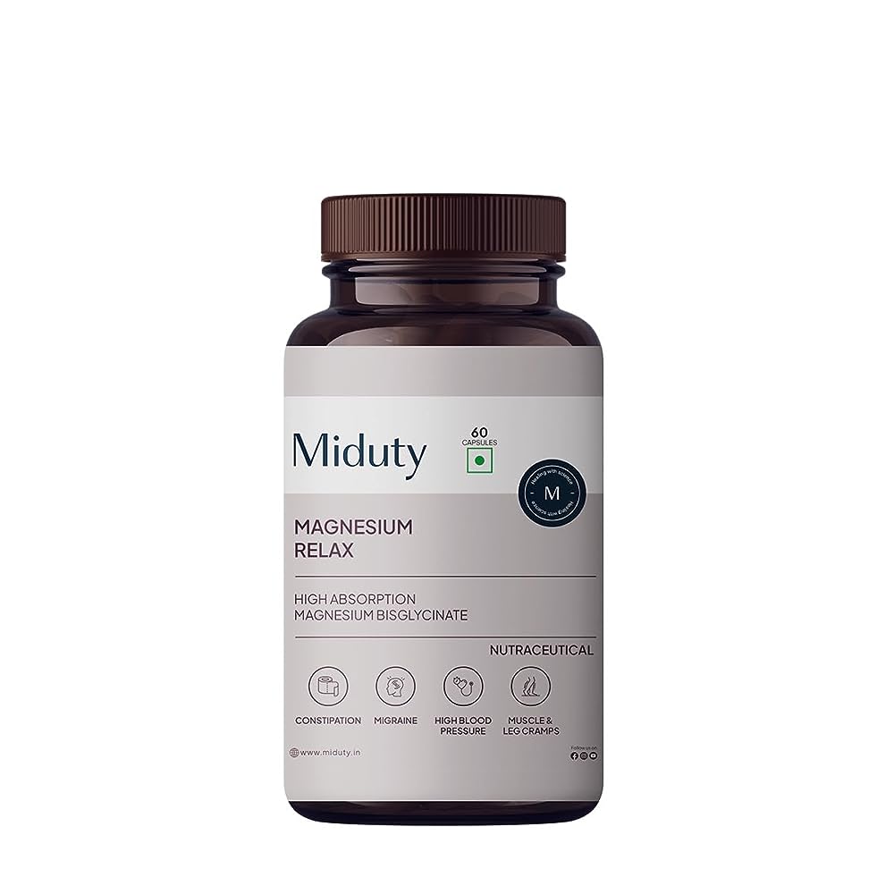 Miduty by Palak Notes Magnesium Relax Capsules - Distacart