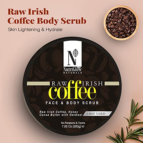 NutriGlow NATURAL'S Raw Irish Coffee Face & Body Scrub - Distacart