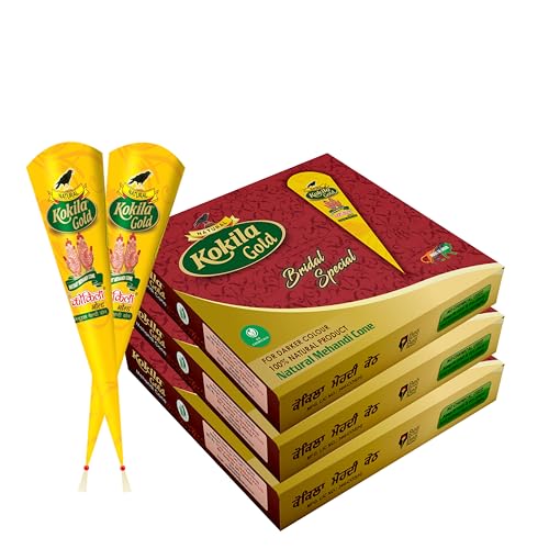 Kokila Bridal Special Premium Gold Mehendi Cones