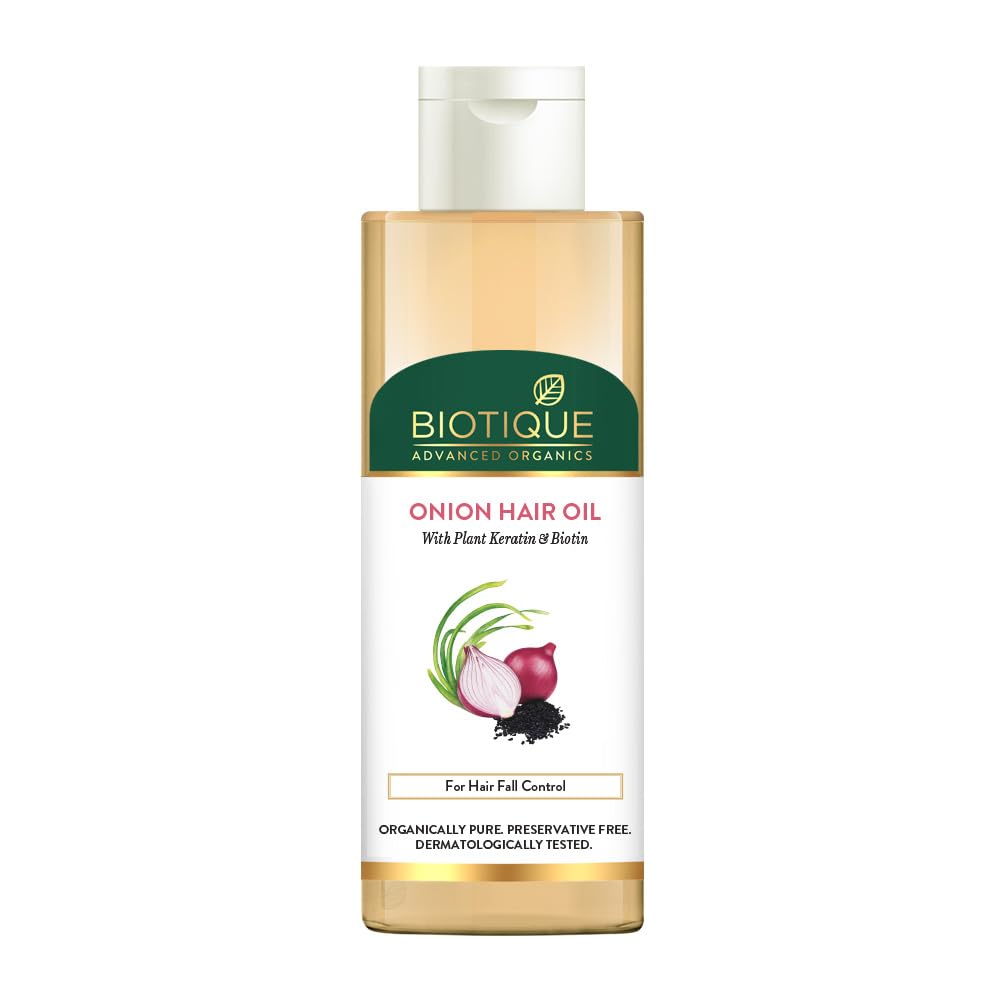 Biotique Advanced Organics Onion Black Seed No-Sticky No-Greasy Hair Oil - Distacart
