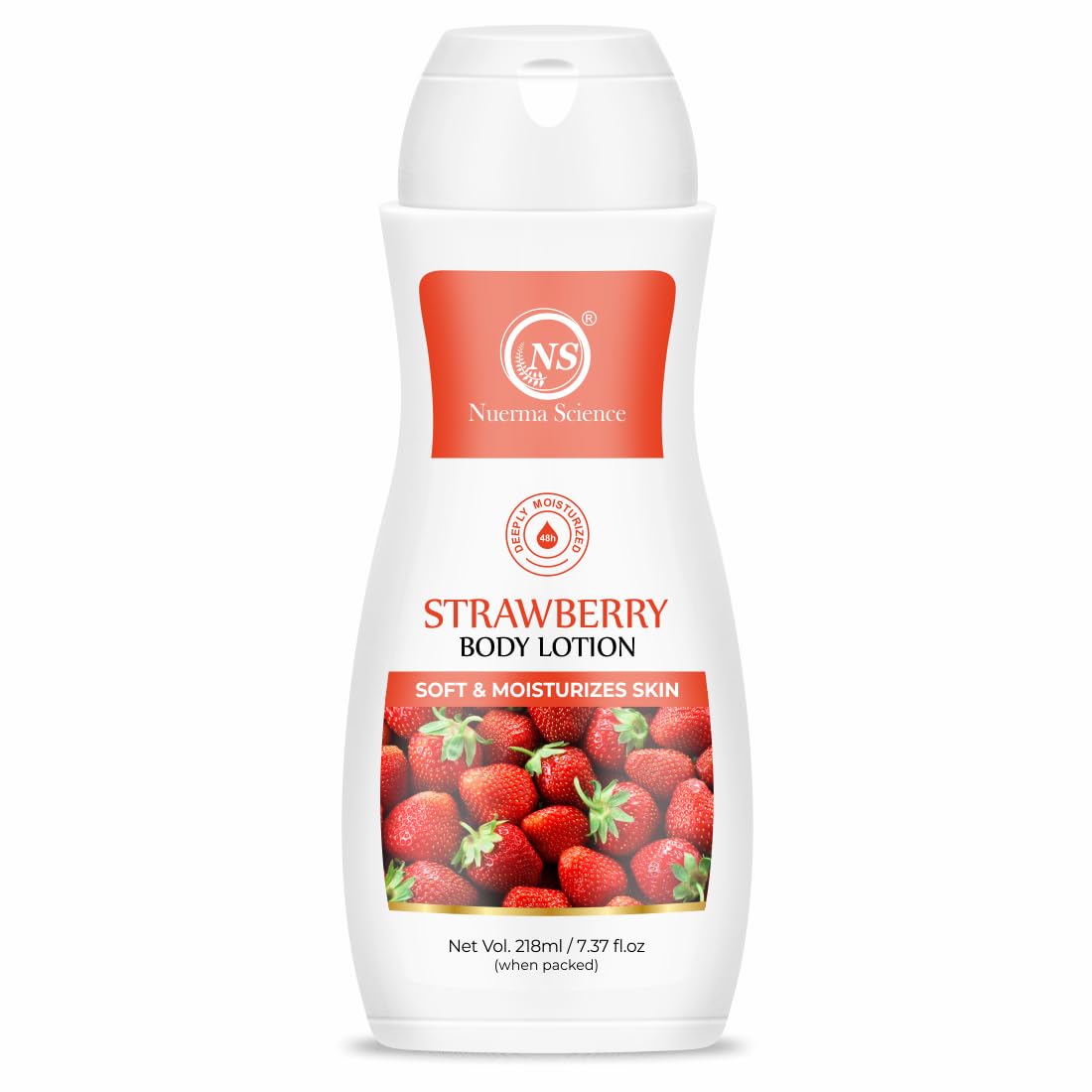 Nuerma Science Strawberry Body Lotion for Deep Skin Hydration & Moisturization - Distacart