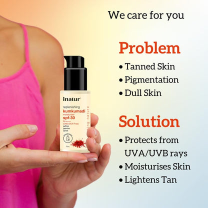 Inatur Kumkumadi Sun Protection Lotion SPF 30 - Distacart