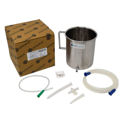 Indo Surgicals Stainless Steel Enema Bucket Kit - Distacart