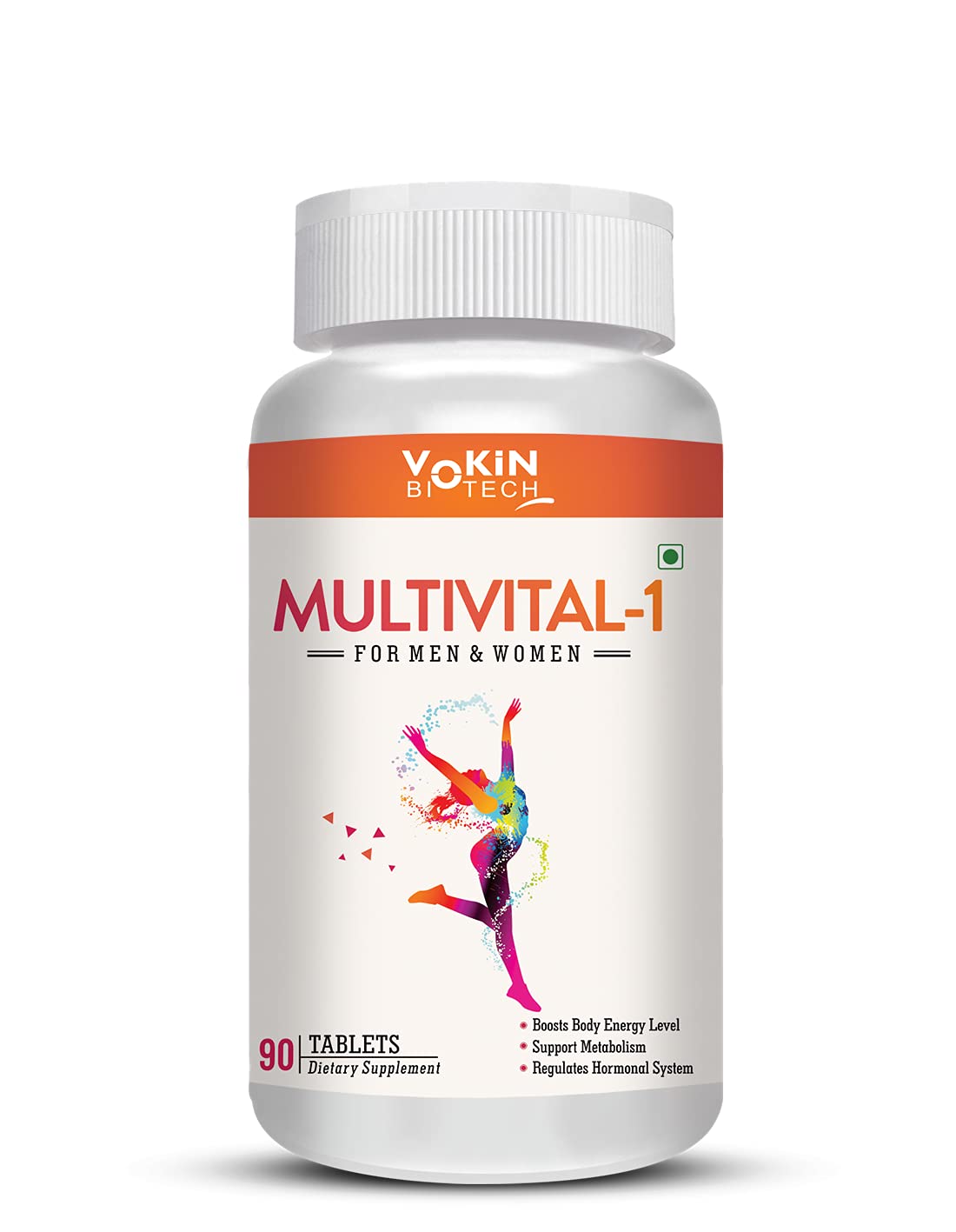 Vokin Biotech Multivital-1 General Daily Multi Vitamin with Potent Formula - 90 Tablets