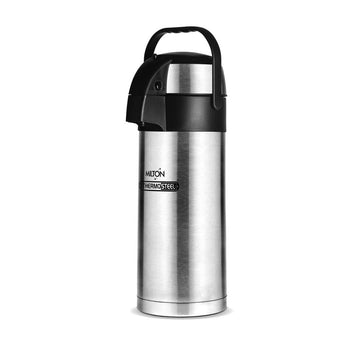 Milton Beverage Dispenser 3500 Stainless Steel for Serving Tea and Coffee, 3.58 Litre, Silver - Dista