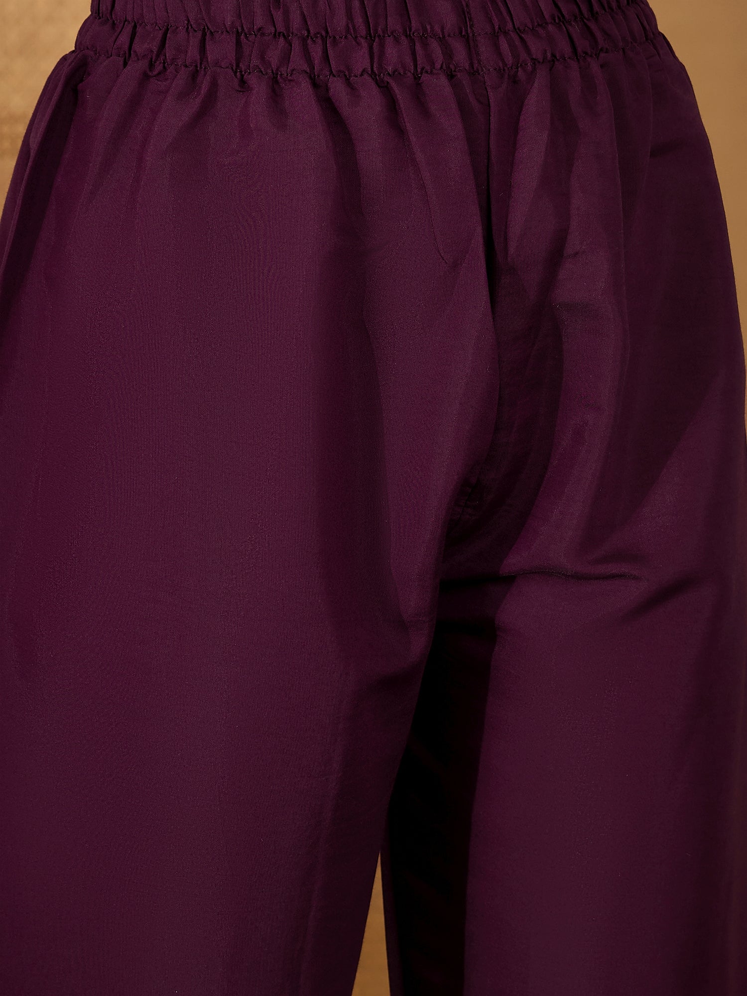 Joban Fashion Purple Silk Embroidery Readymade Kurta Set - Distacart