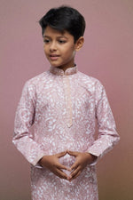 Thumbnail for Raivat Ethnic Cotton Thread Work Kids Kurta Pajama In Pink Colour - Distacart