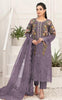 Anaita D Lavender Silk Semi Stitched Suit with Embroidery & Sequence Work - Dista