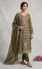 Anaita Mehendi Silk Suit with Embroidery & Sequence Work - Dista