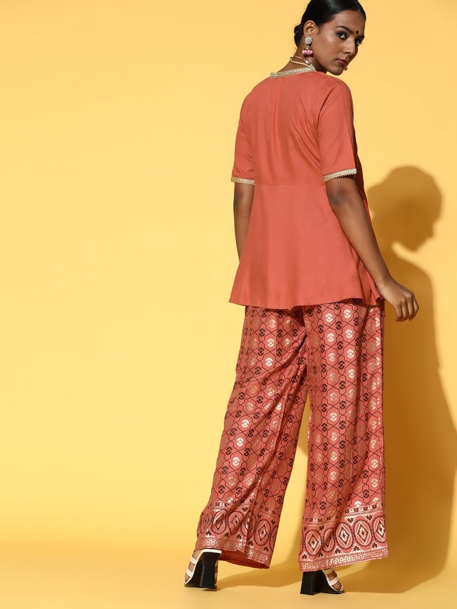 All About You Ethnic Motifs Viscose Rayon Kurta Set - Distacart
