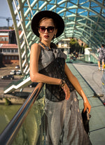 Thumbnail for Monjolika Fashion Grey Katan Silk Weaving Zari Work Party Trendy Saree