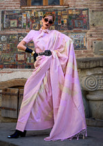 Thumbnail for Monjolika Fashion Katan Silk Weaving Zari Trendy Saree In Mauve