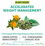 Thumbnail for bliss welness weight management cla carb controller green coffee bean extract veg tablet