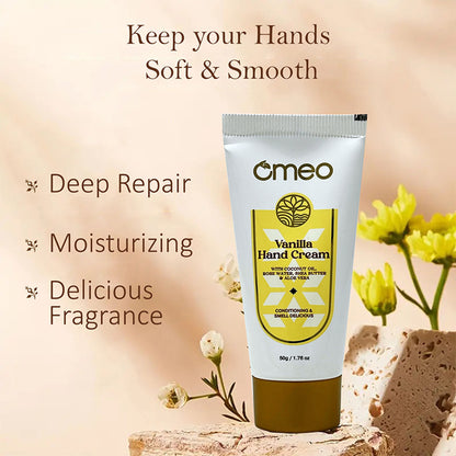 Omeo Vanilla Hand Cream - For Glowing & Hydrated Hands - Dista