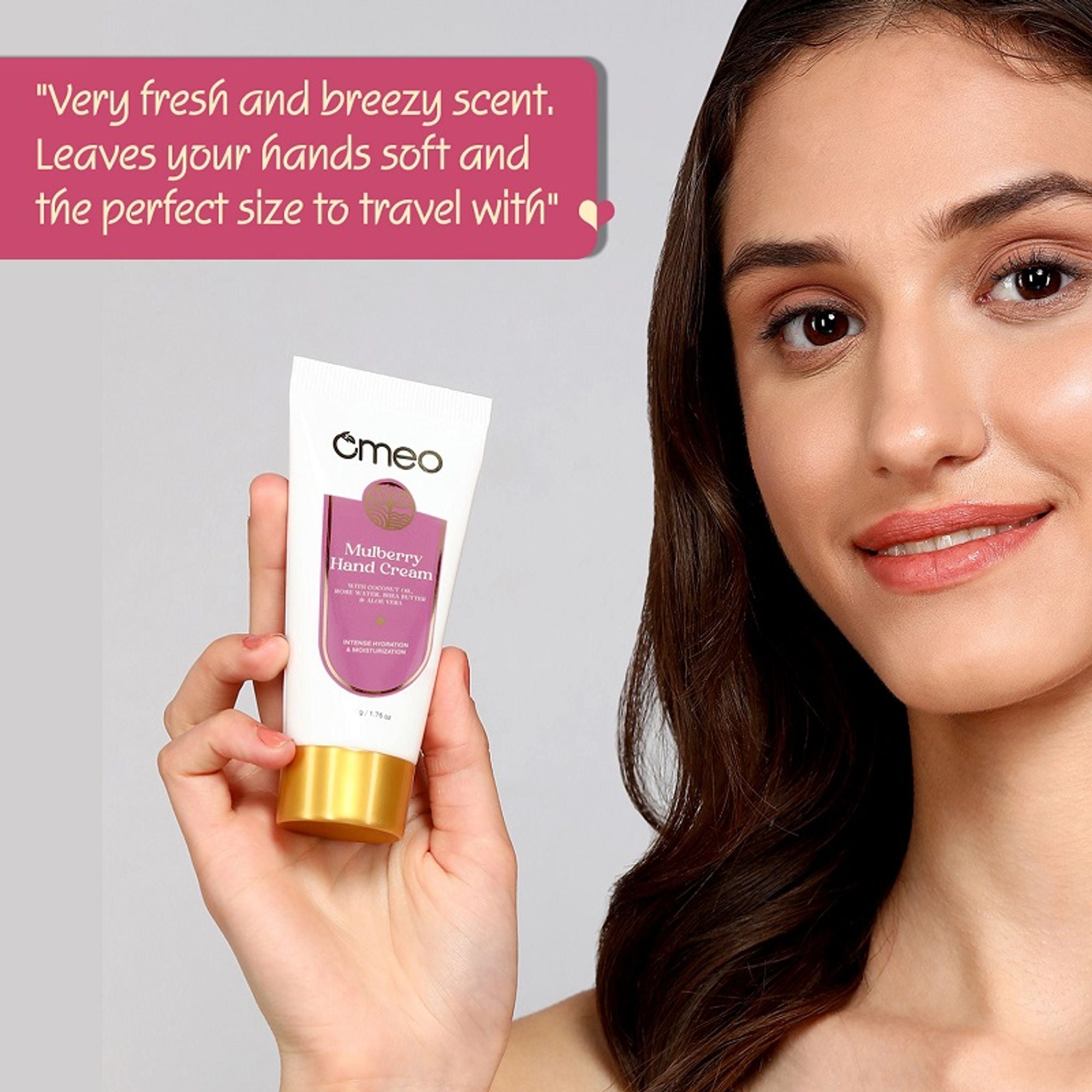 Omeo Mulberry Hand Cream - For Glowing & Hydrated Hands - Dista