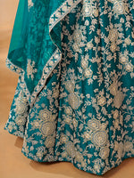 Thumbnail for Monjolika Fashion Embroidered Art Silk Trendy Lehenga Choli In Turquoise