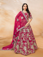 Thumbnail for Monjolika Fashion Art Silk Embroidered Rani Pink Trendy Lehenga Choli
