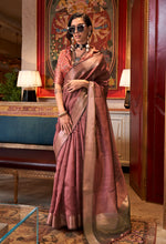 Thumbnail for Monjolika Fashion Maroon Chiffon Weaving Trendy Saree