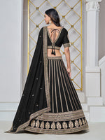 Thumbnail for Monjolika Fashion Embroidered Art Silk Trendy Lehenga Choli In Black