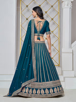 Thumbnail for Monjolika Fashion Embroidered Art Silk Trendy Lehenga Choli In Teal